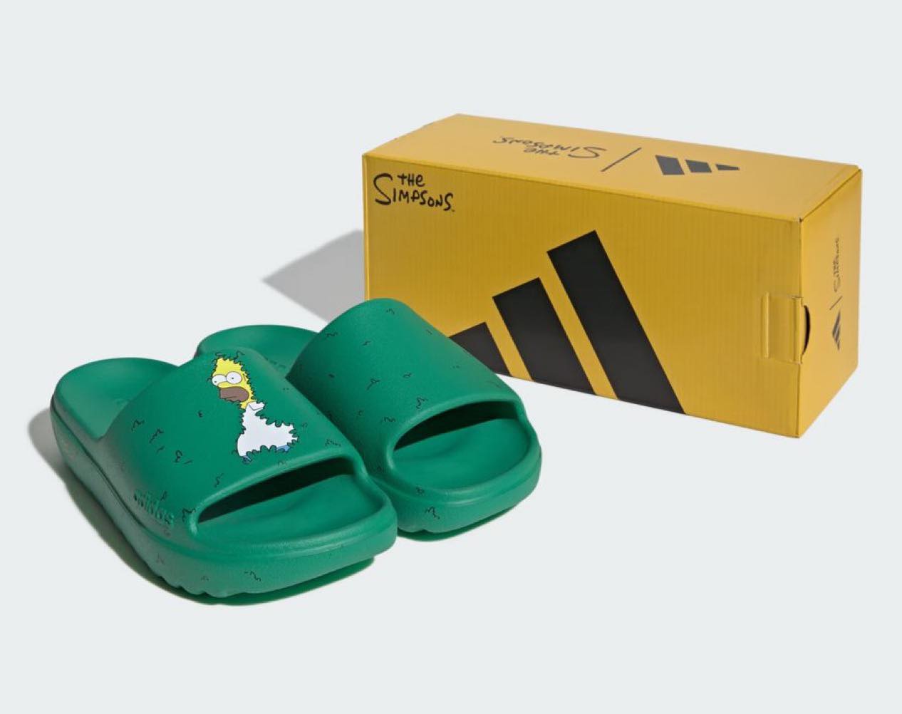 The Simpsons x adidas Adilette Lumia Slides dropped via adidas US