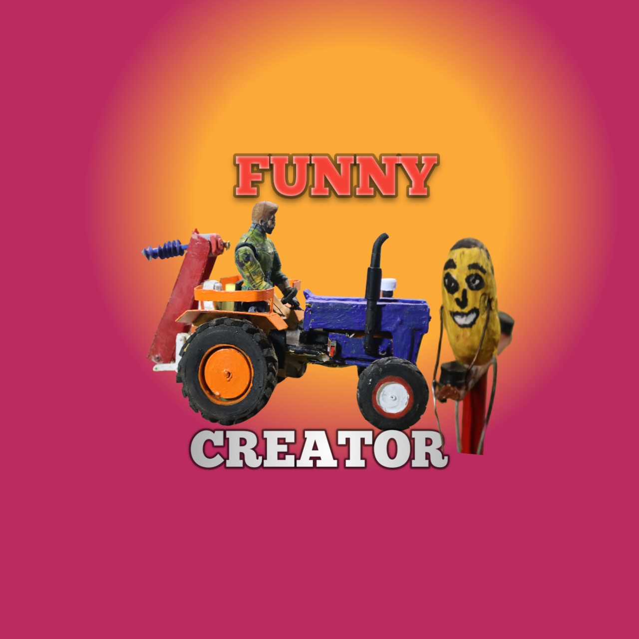 mini tractor #miniture # minivillage # minitractor | Funny creator P