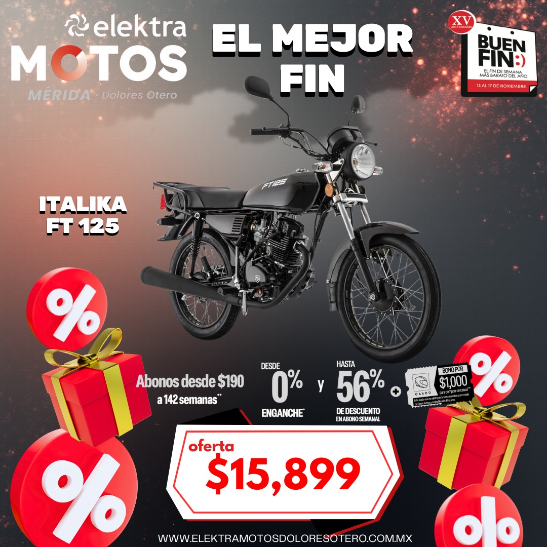 🚨 OFERTA LIMITADA —... - Elektra Motos Merida Dolores Otero | Facebook