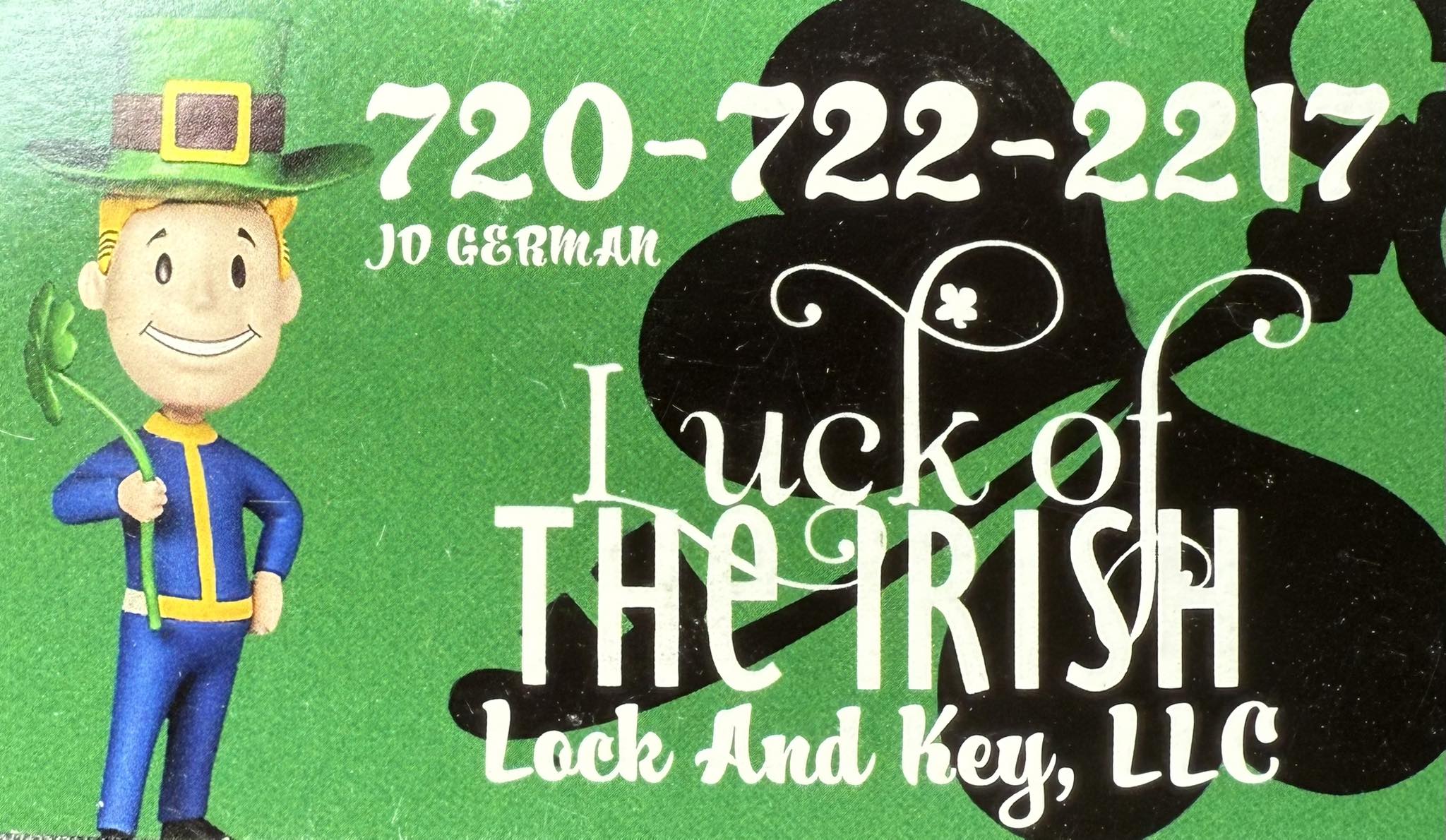 Luck Of The Irish Lock And Key