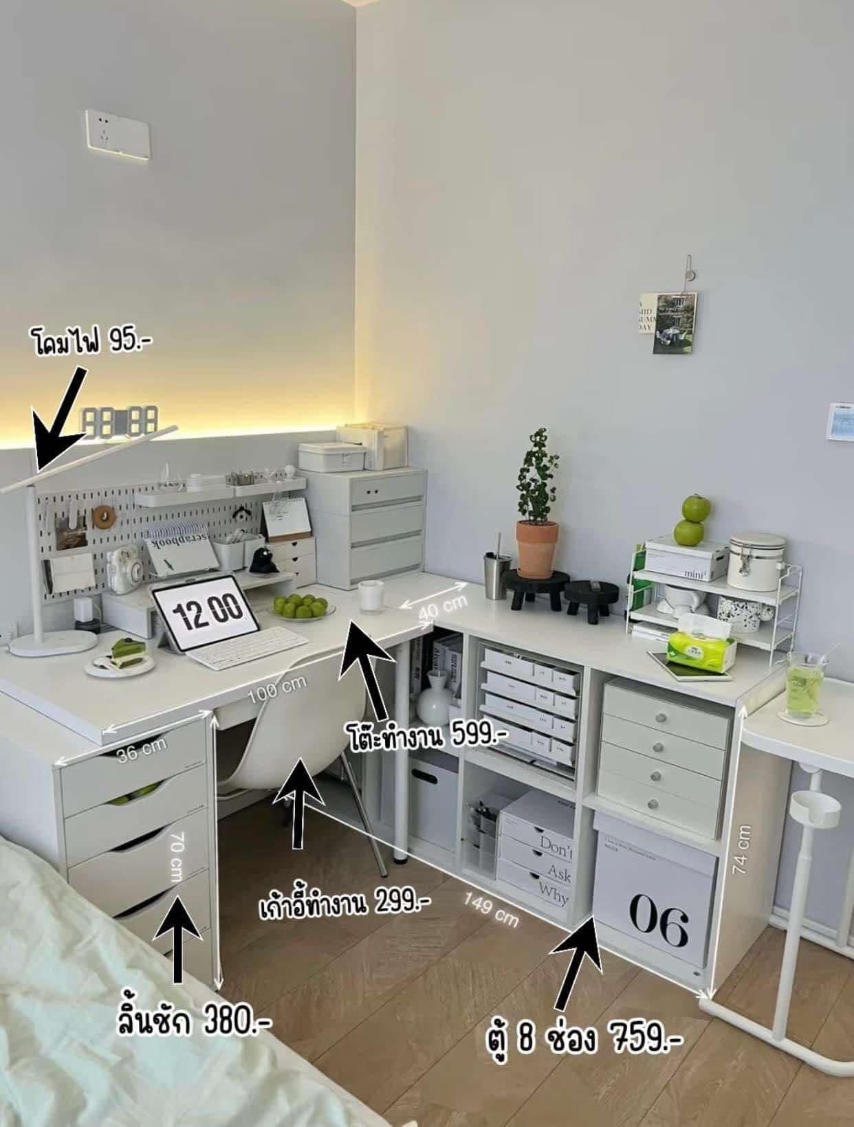 ของแต่งห้อง ไอเดียแต่งห้อง | พื้นที่ทำงานเล็กๆสไตล์มินิมอล แบบนี้อยาก ...
