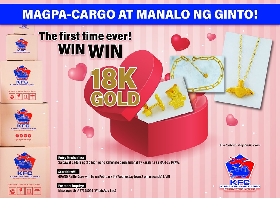 Kuwait - FIRST TIME EVER! Valentine's day Raffle..! FROM; KFC Kuwait ...