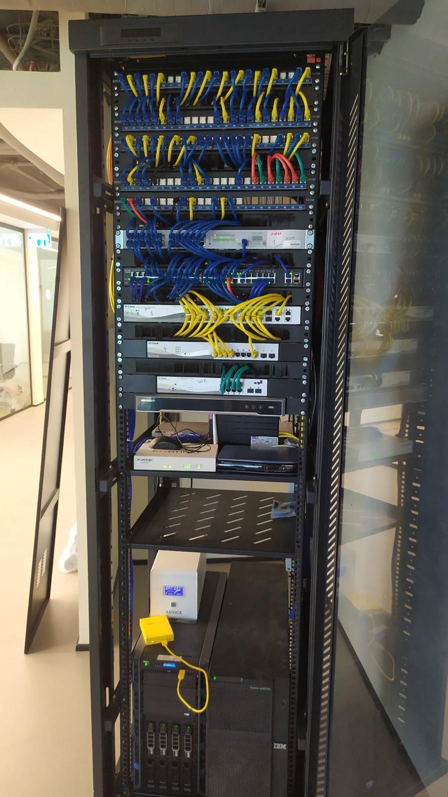 ATX - Today we wrapped up a full server rack wiring and network ...