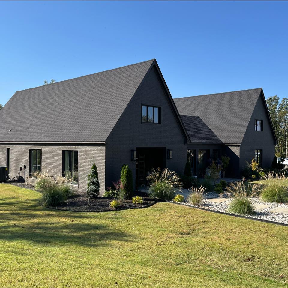 can’t get enough of this exterior’s details 🖤 #marotticonstruction # ...