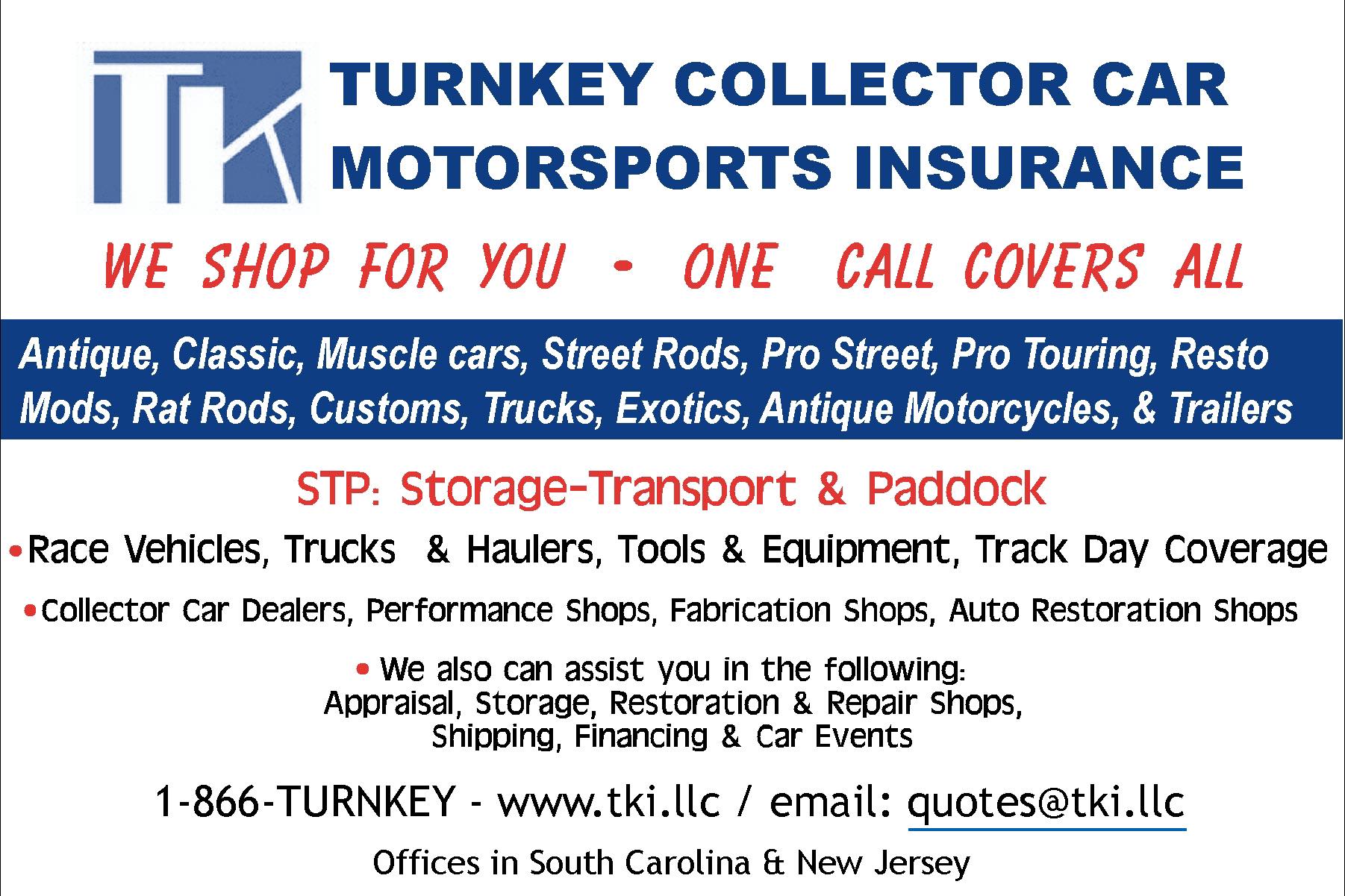 Turnkey Collector Car & Motorsports Insurance