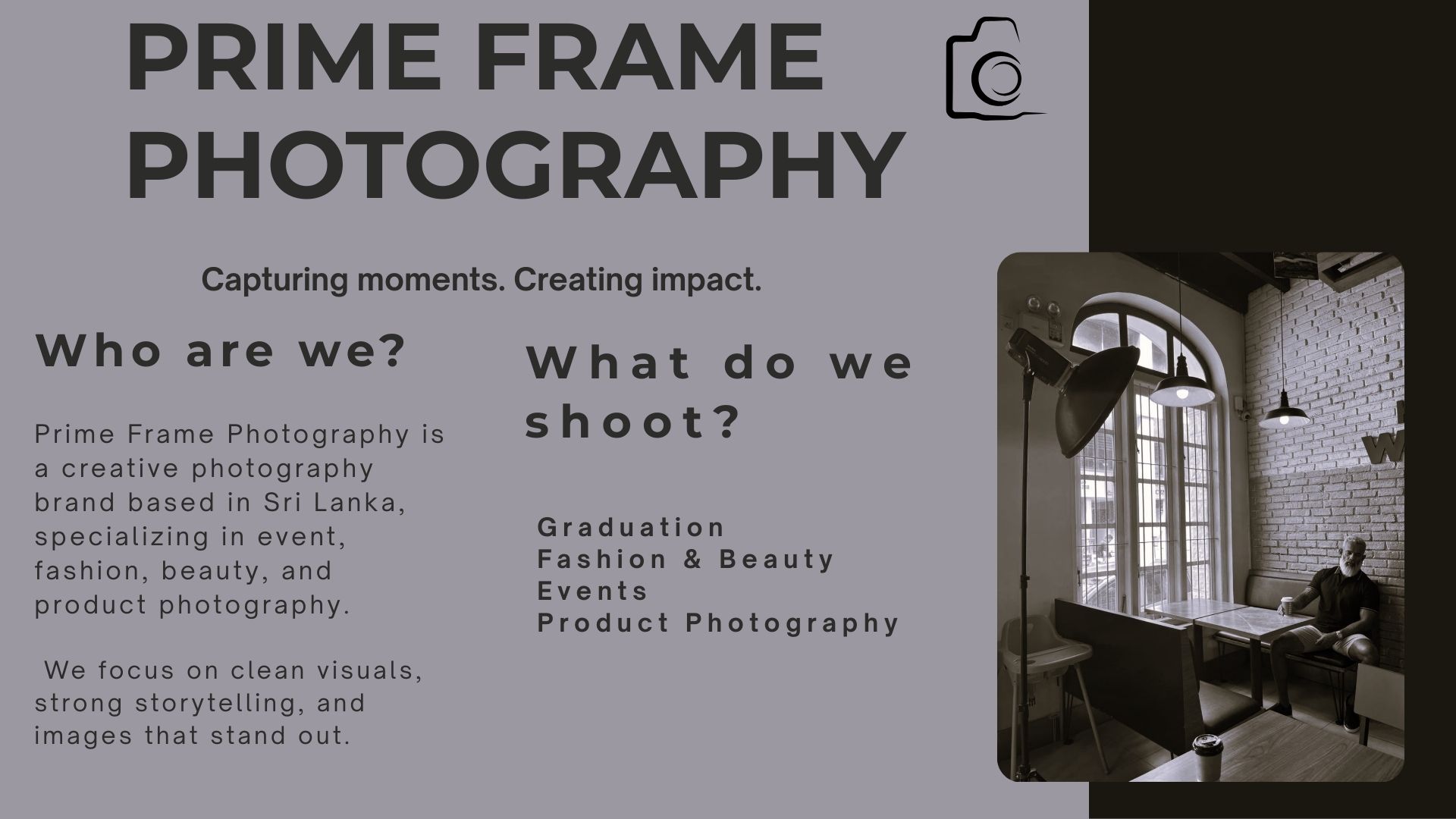 Prime Frame Photography | Colombo