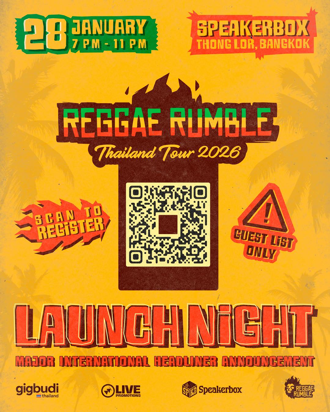 Gigbudi - 🔥🌴 REGGAE RUMBLE IS COMING TO BANGKOK! 🌴🔥 We’re kicking off ...