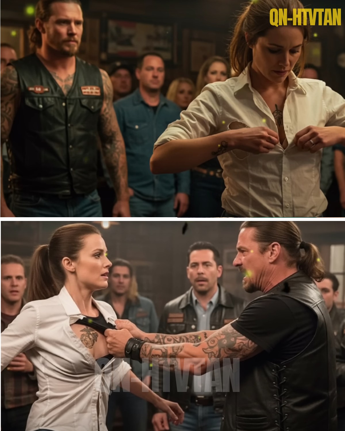 Hidden - Biker Ripped the Waitress’s Shirt — What He Saw Froze the ...
