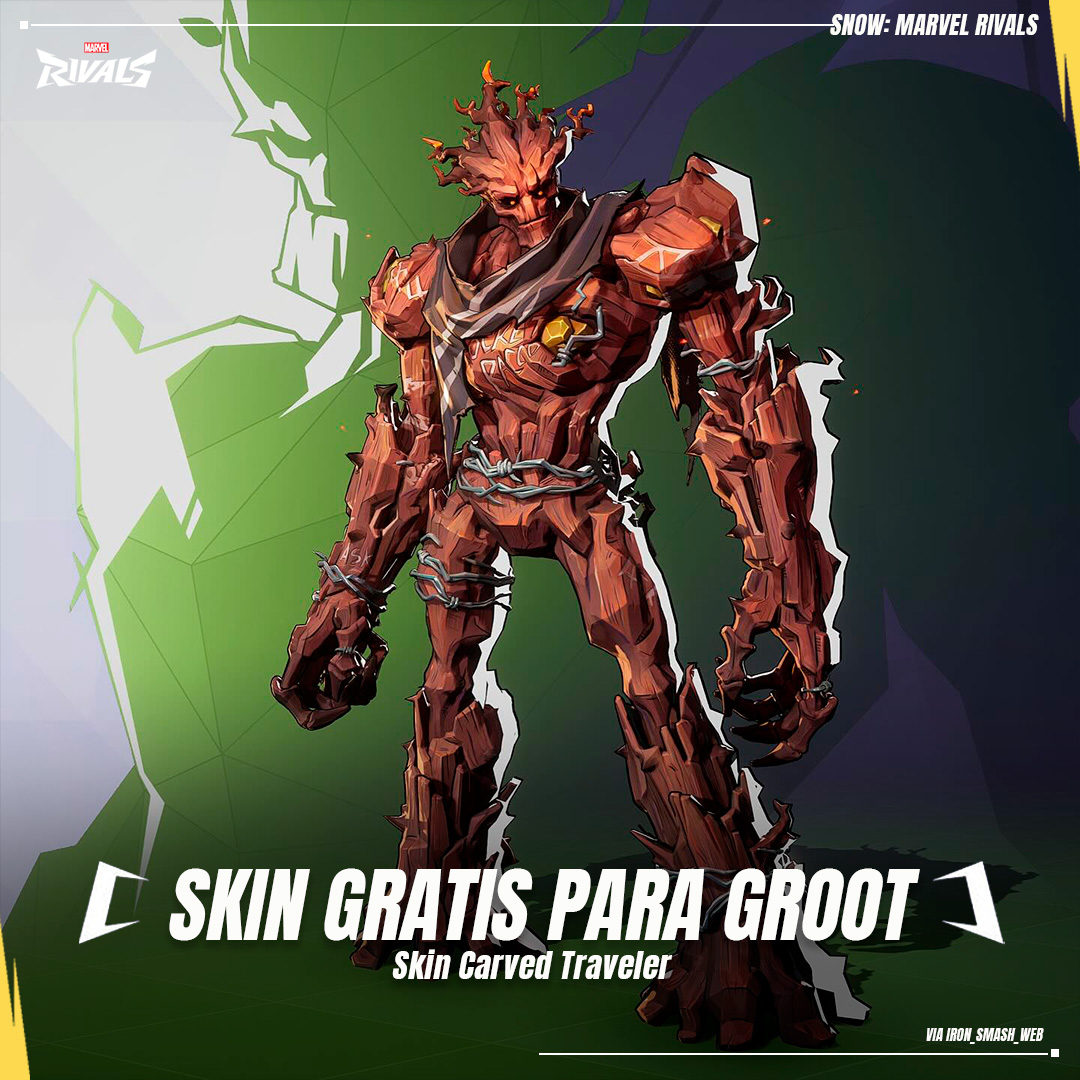 Snow: - ️ SKIN GRATIS PARA GROOT Nueva apariencia para Groot 