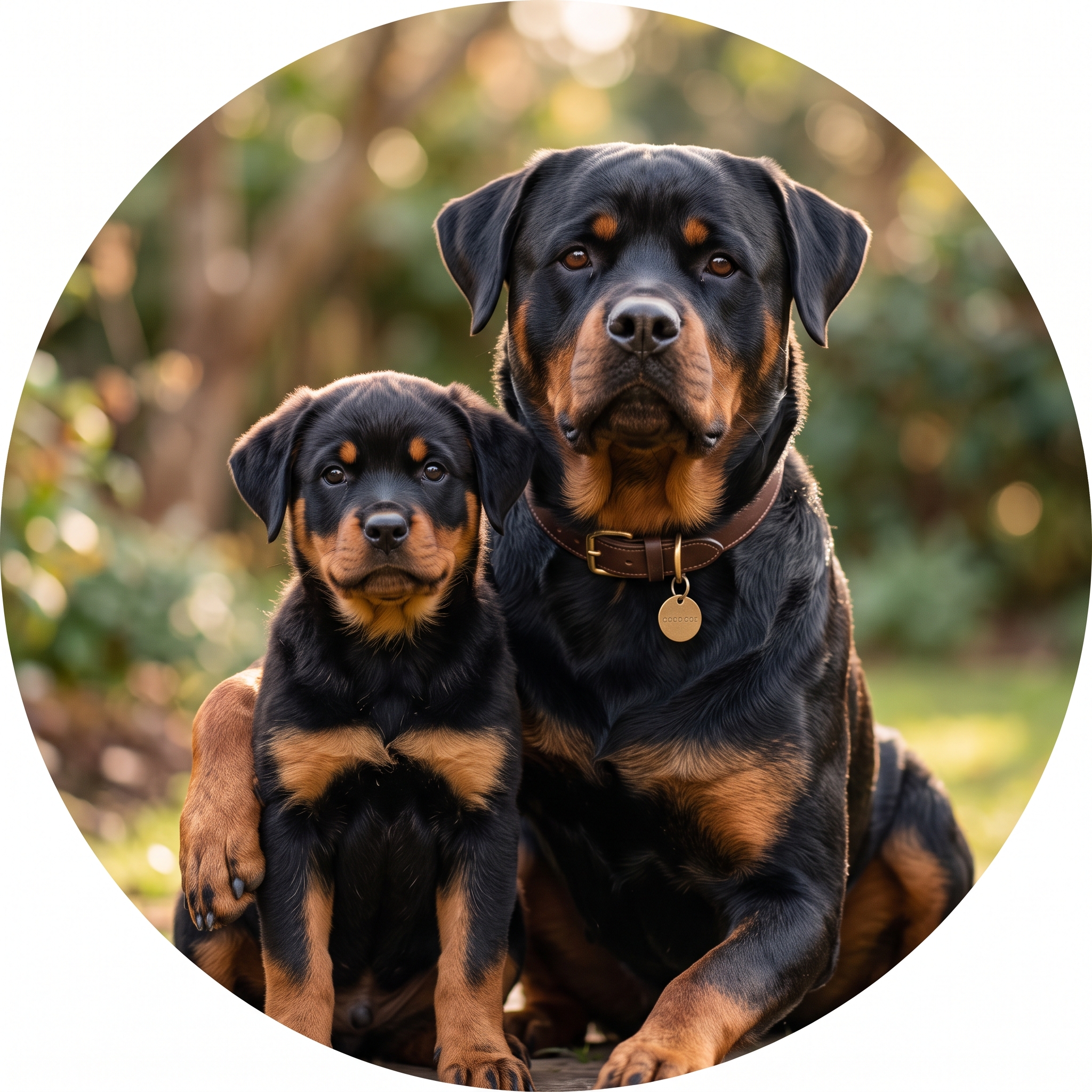 Rottweiler Puppy Copies the Big Dog’s Carpet Trick — Their Teamwork Is ...