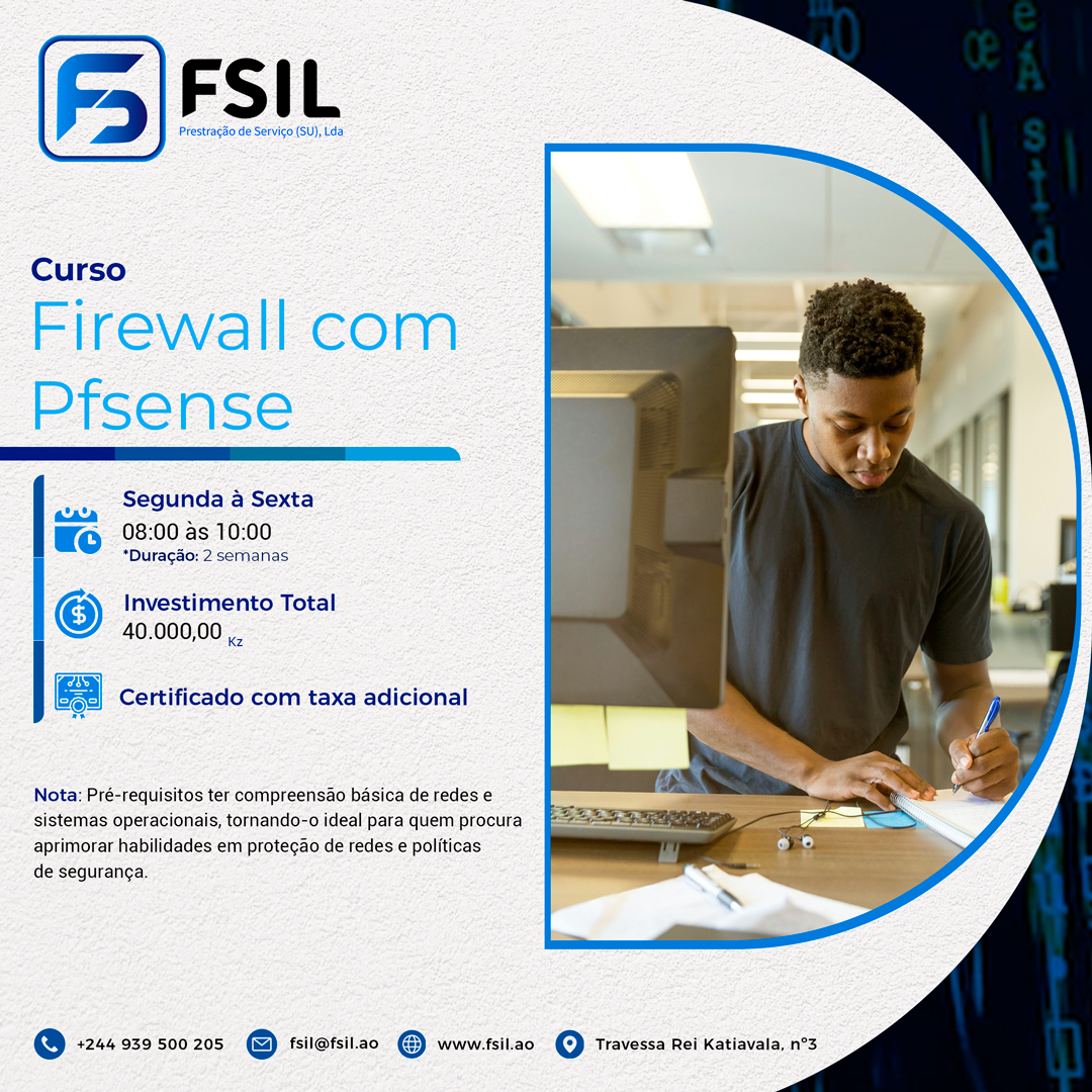 🔒🚀 Curso de Firewall com... - FSIL Prestação de Serviço | Facebook