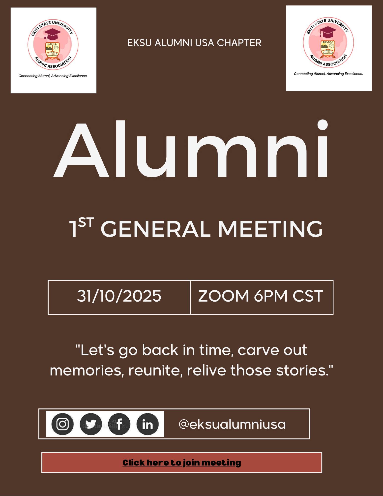 Dear Esteemed Alumni, You are... - EKSU Alumni USA Chapter | Facebook