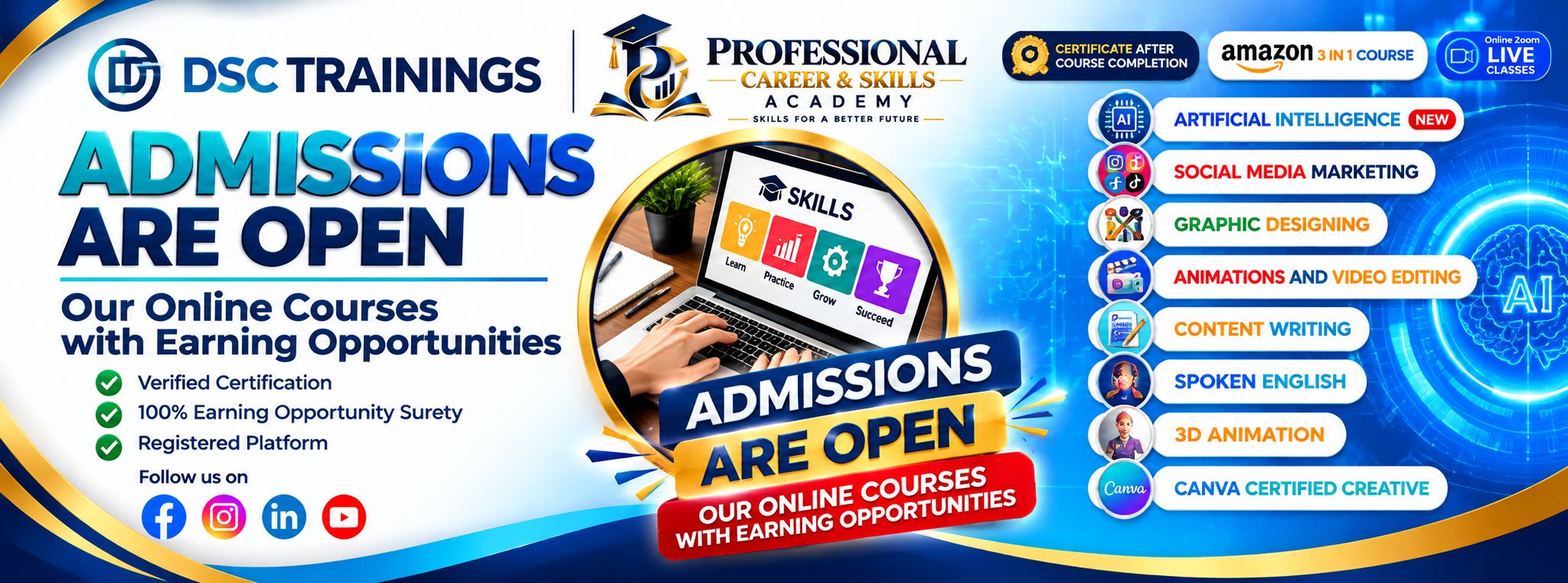 Professional Career & Skills Academy | Lahore