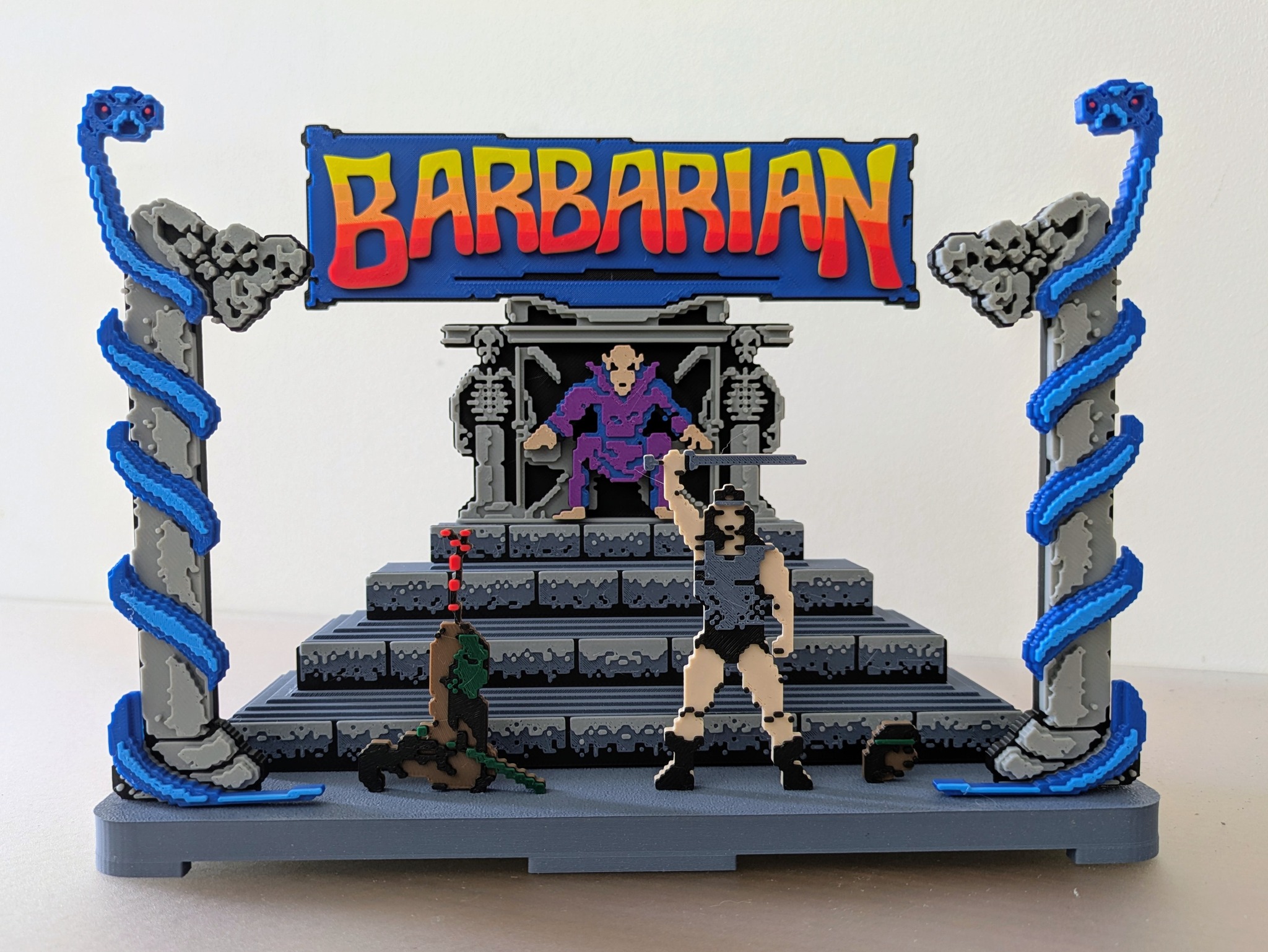 Barbarian - 1980s Decapitation #barbarian #amstrad #retrocomputing