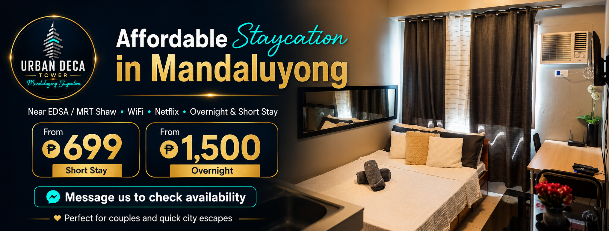 Urban Deca Tower Mandaluyong Staycation | Mandaluyong