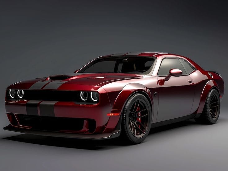 🔴🔥 This all-red Hellcat is on another level.
