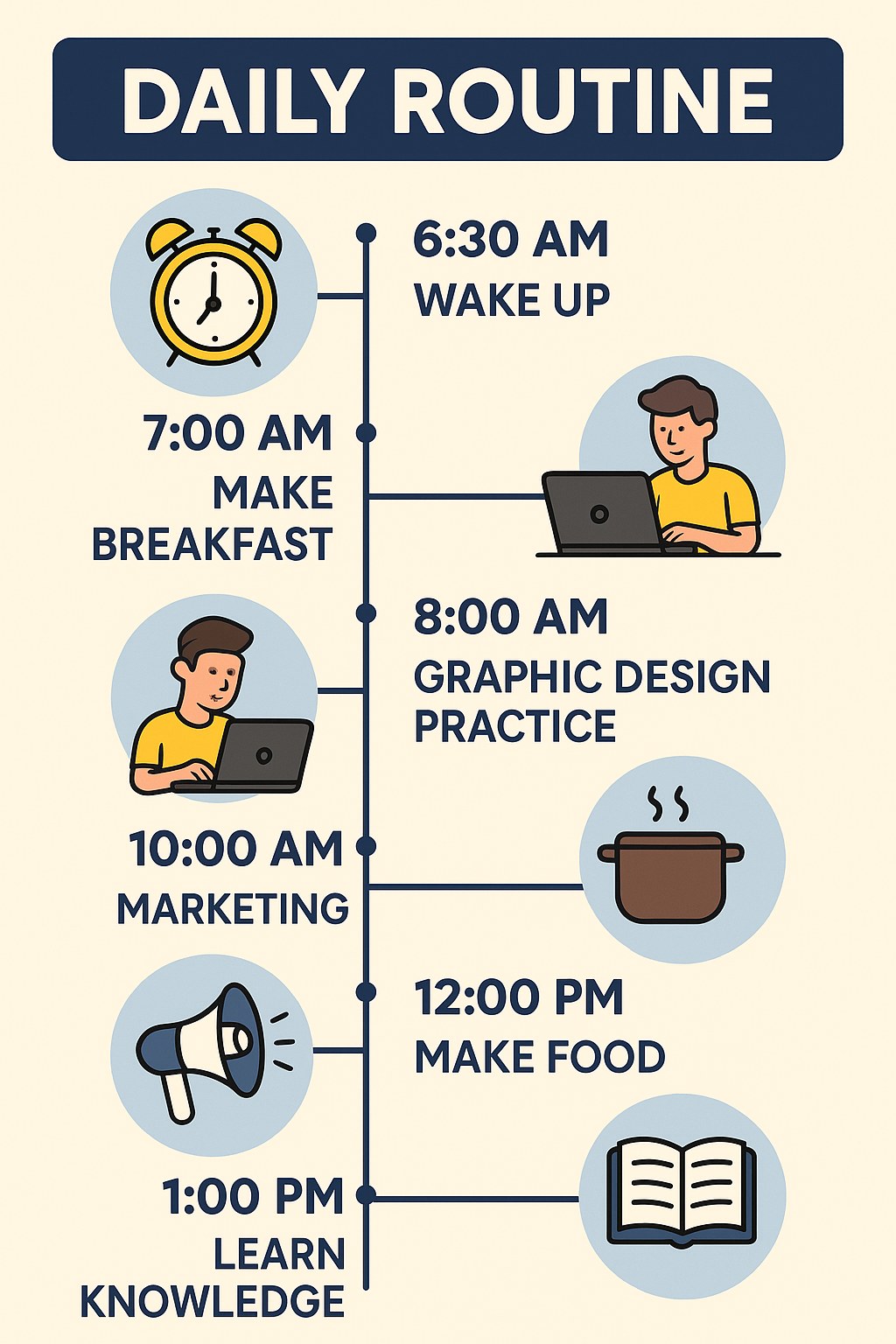 🌞 My Daily Routine:... - Virtual Graphic Design BD | Facebook