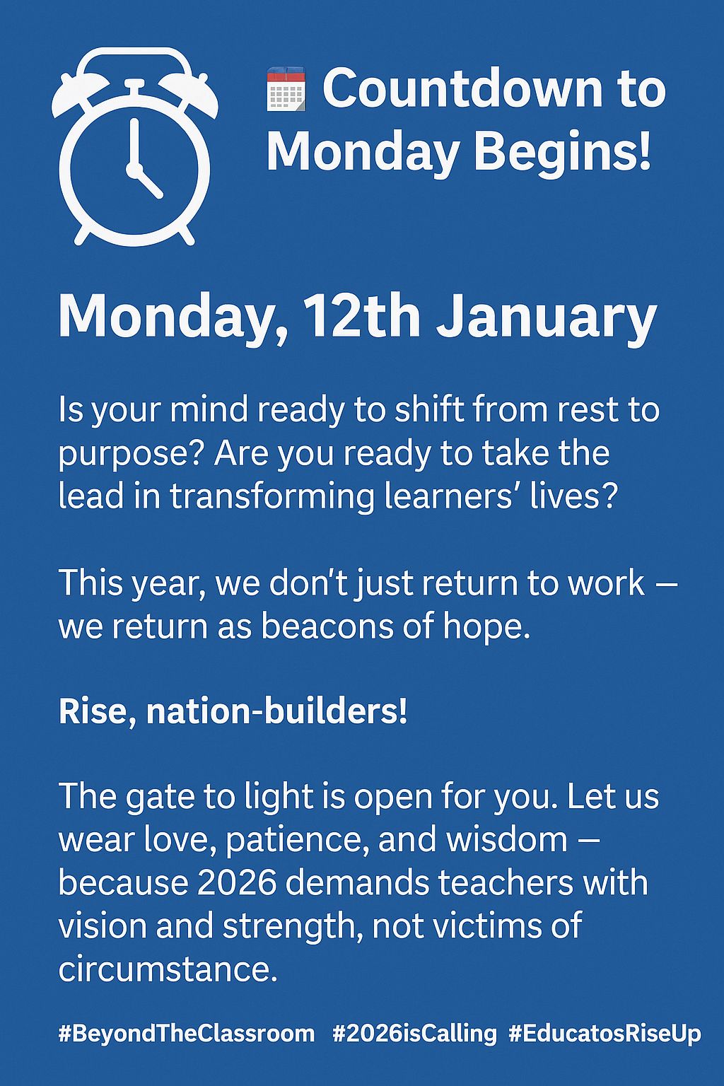 Countdown to Monday Begins Here!