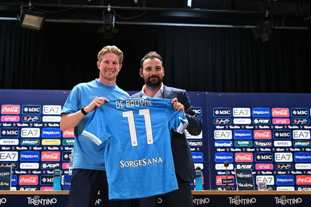 SSC Napoli DE BRUYNE 11 ユニフォーム L ✓ OFFICIAL: Kevin de