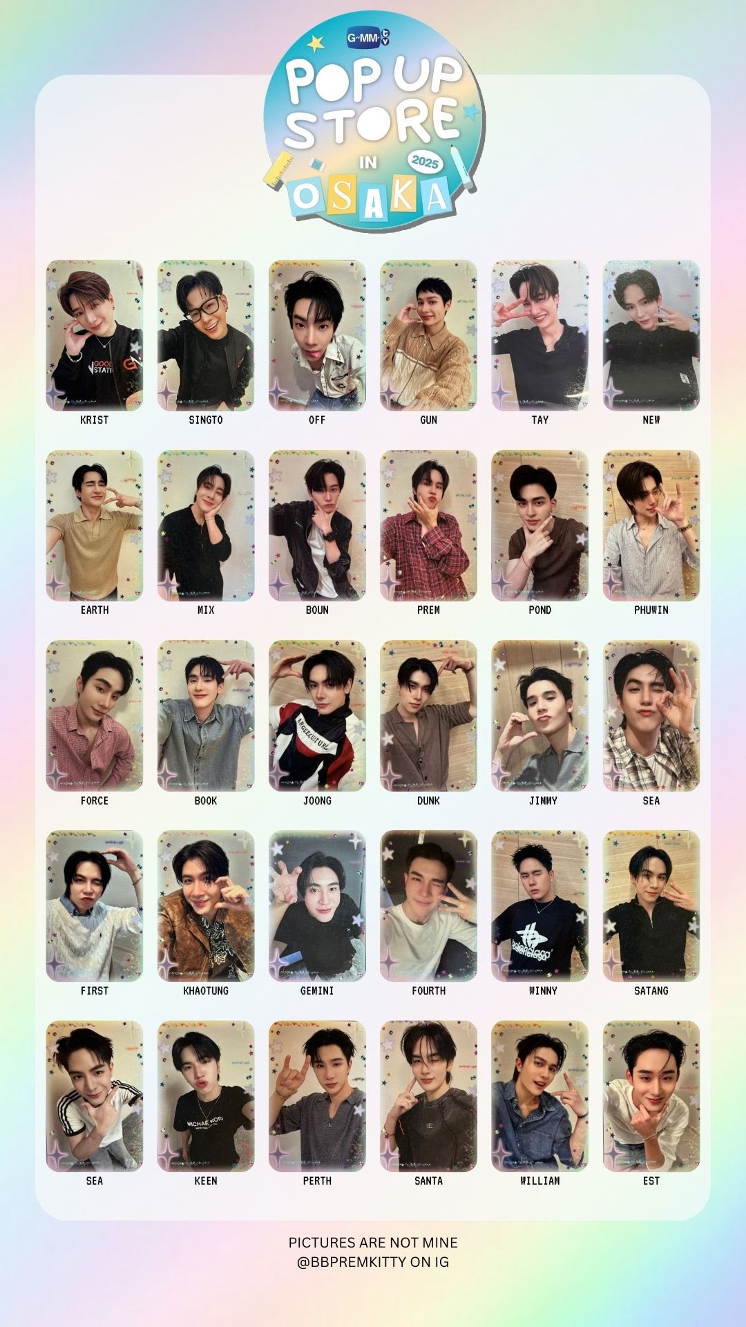 GMMTV Osaka random card pre-order pooling