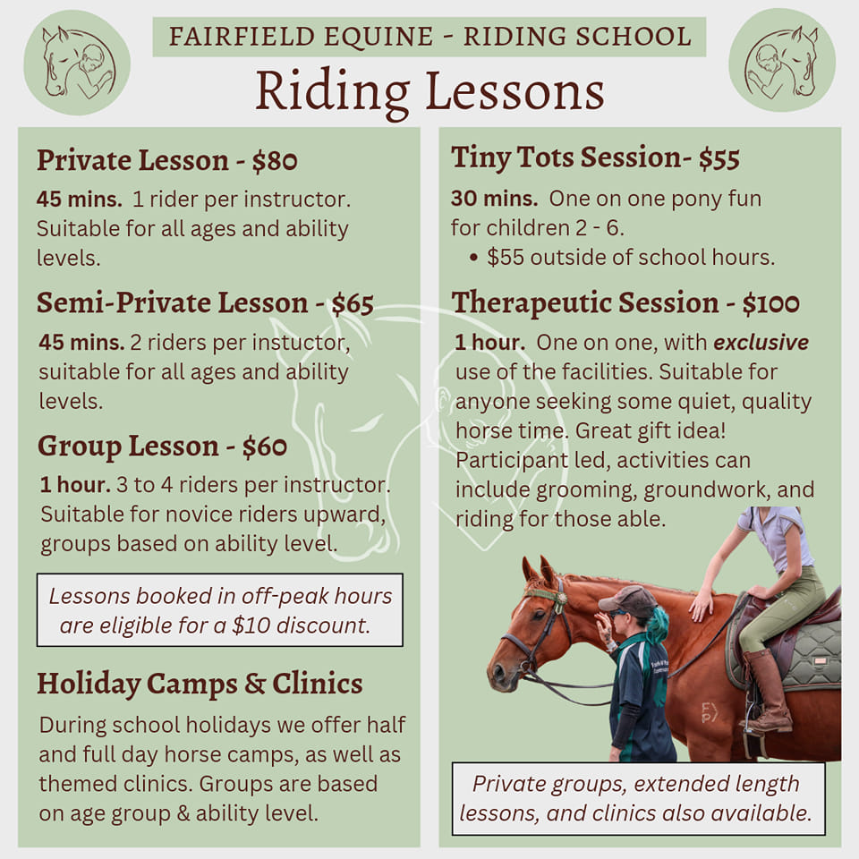 Fairfield Equine - Riding School | Beeac VIC