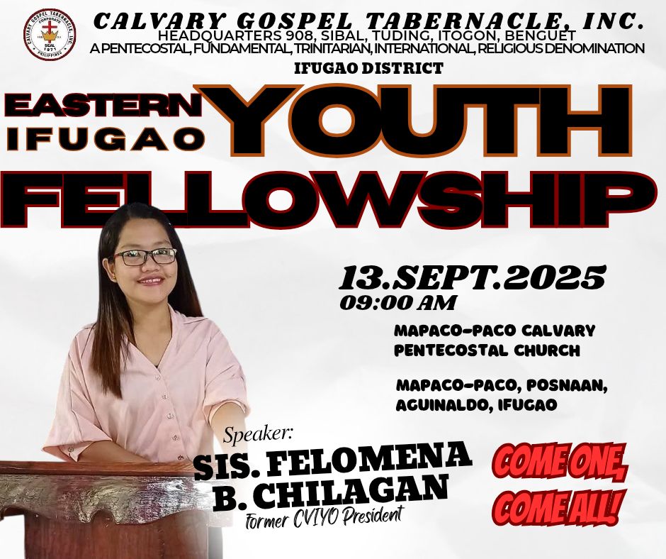 Join us this... - Chosen Vessel Ifugao Youth Organization | Facebook