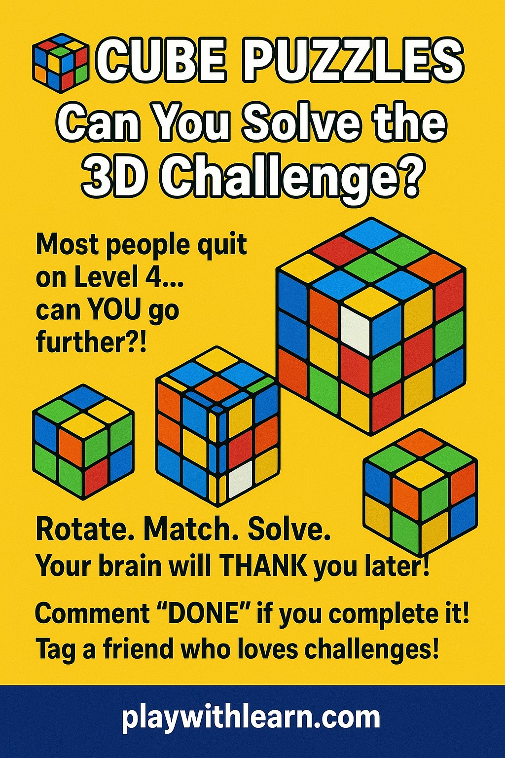 Play - 🧊 Cube Puzzles – Can You Solve the 3D Challenge? These colorful ...