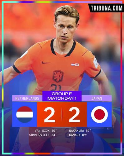 Frankie de Jong starts for Netherlands against Japan in World Cup 2026
