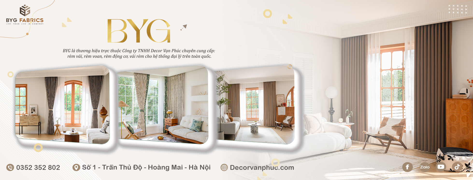 Vải Rèm BYG - BYG Curtain | Hanoi