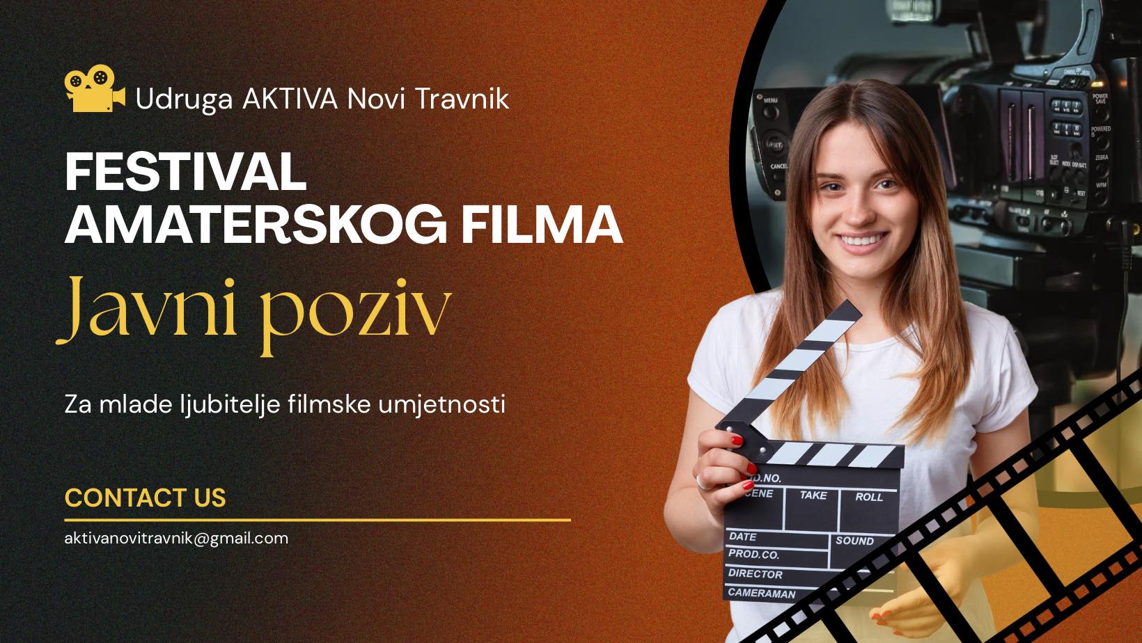 🎬 JAVNI POZIV 🎬 Festival amaterskog... - Aktiva Novi Travnik | Facebook