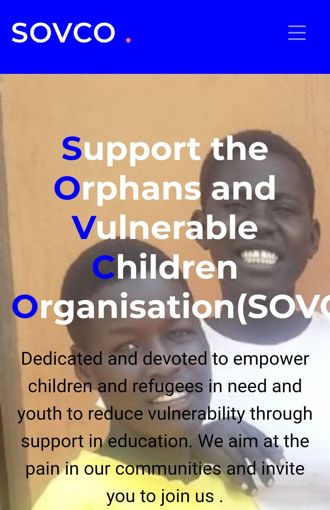 Support the orphans and vulnerable children organisation