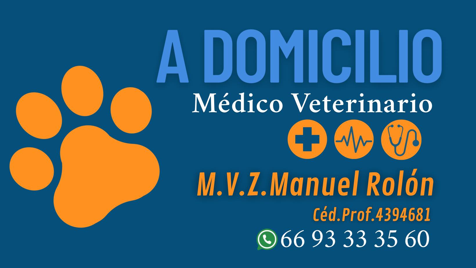 Veterinario a domicilio Manuel Rolón | Mazatlán
