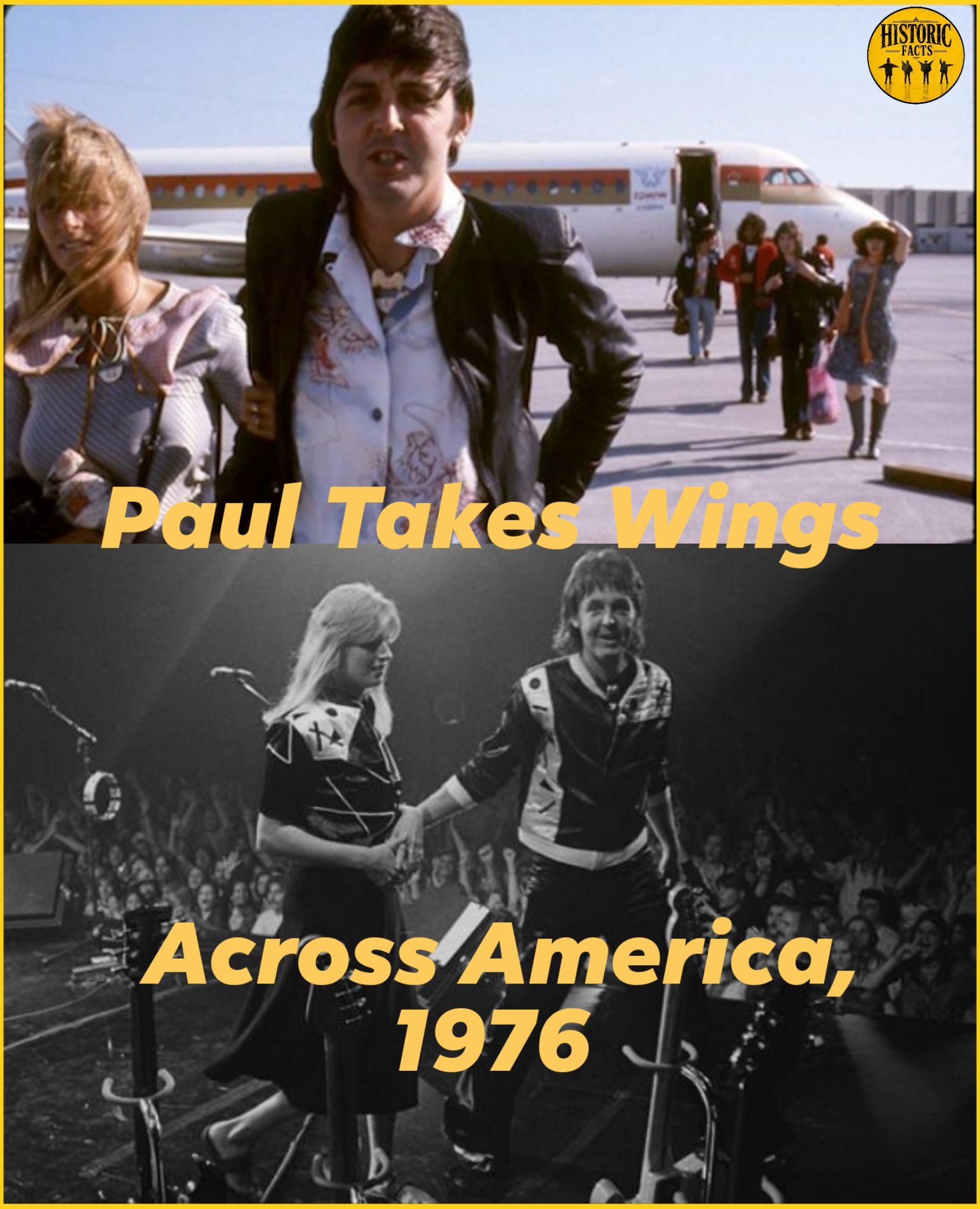 May 3, 1976 - Paul McCartney opens his first tour with Wings as