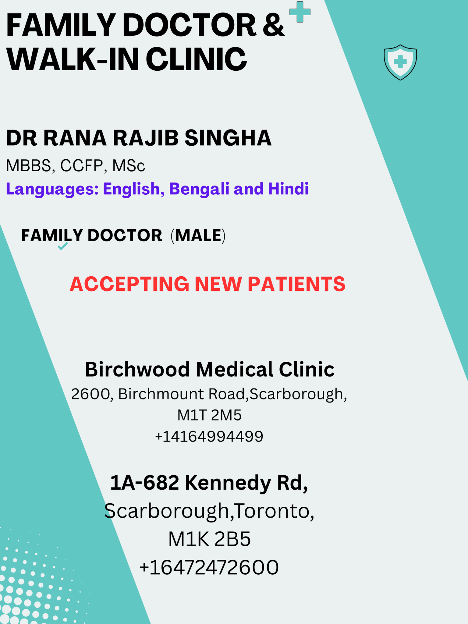 Dr Rana Rajib Singha | Toronto ON