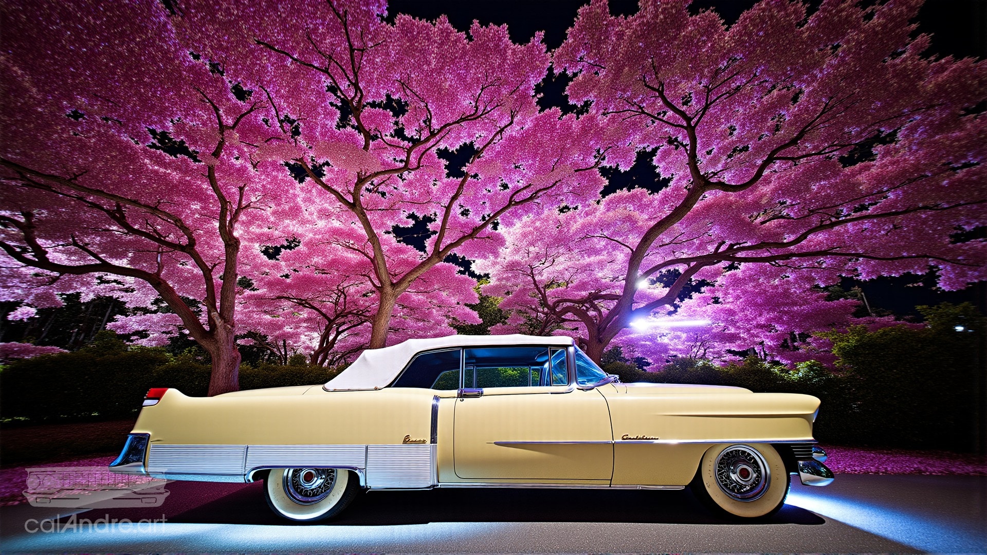 ai generated cadillac eldorado convertible art