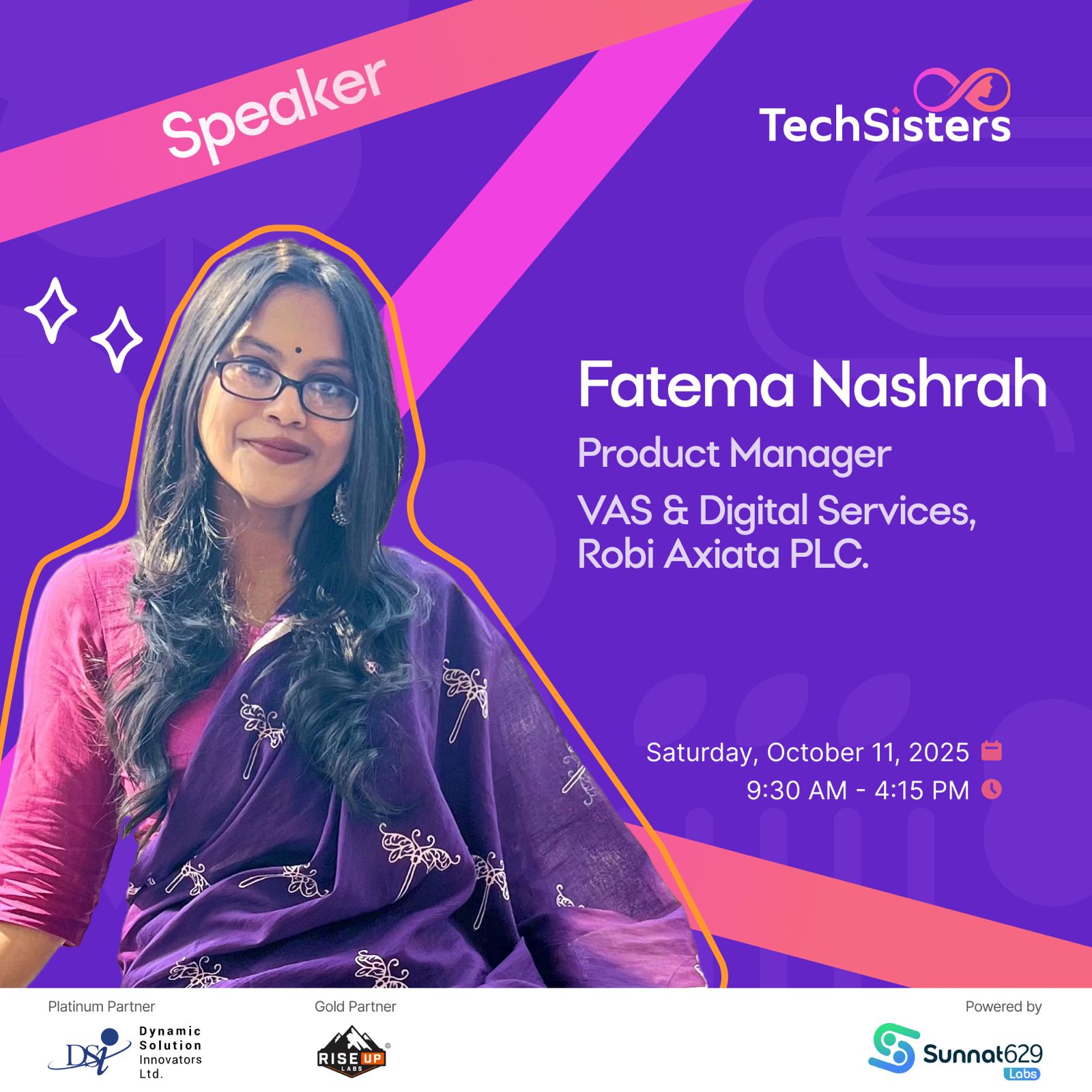 TechSisters - 🎙️ We are delighted to announce that Fatema Nashrah ...