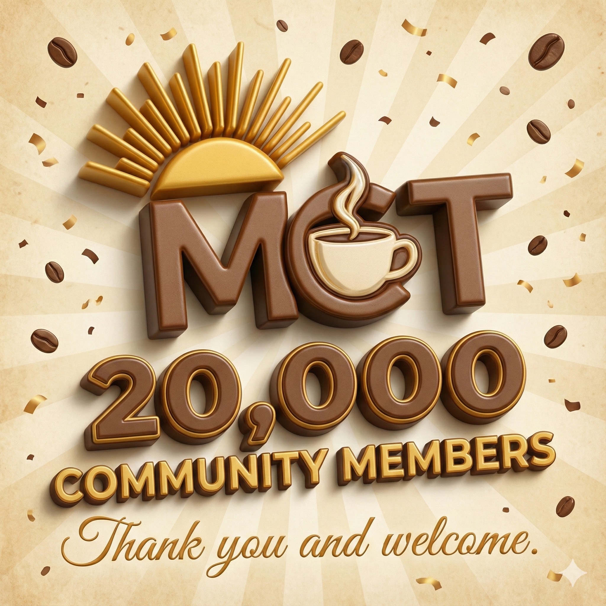 Morning - We just crossed 20,000 members, and I’m honestly amazed at ...