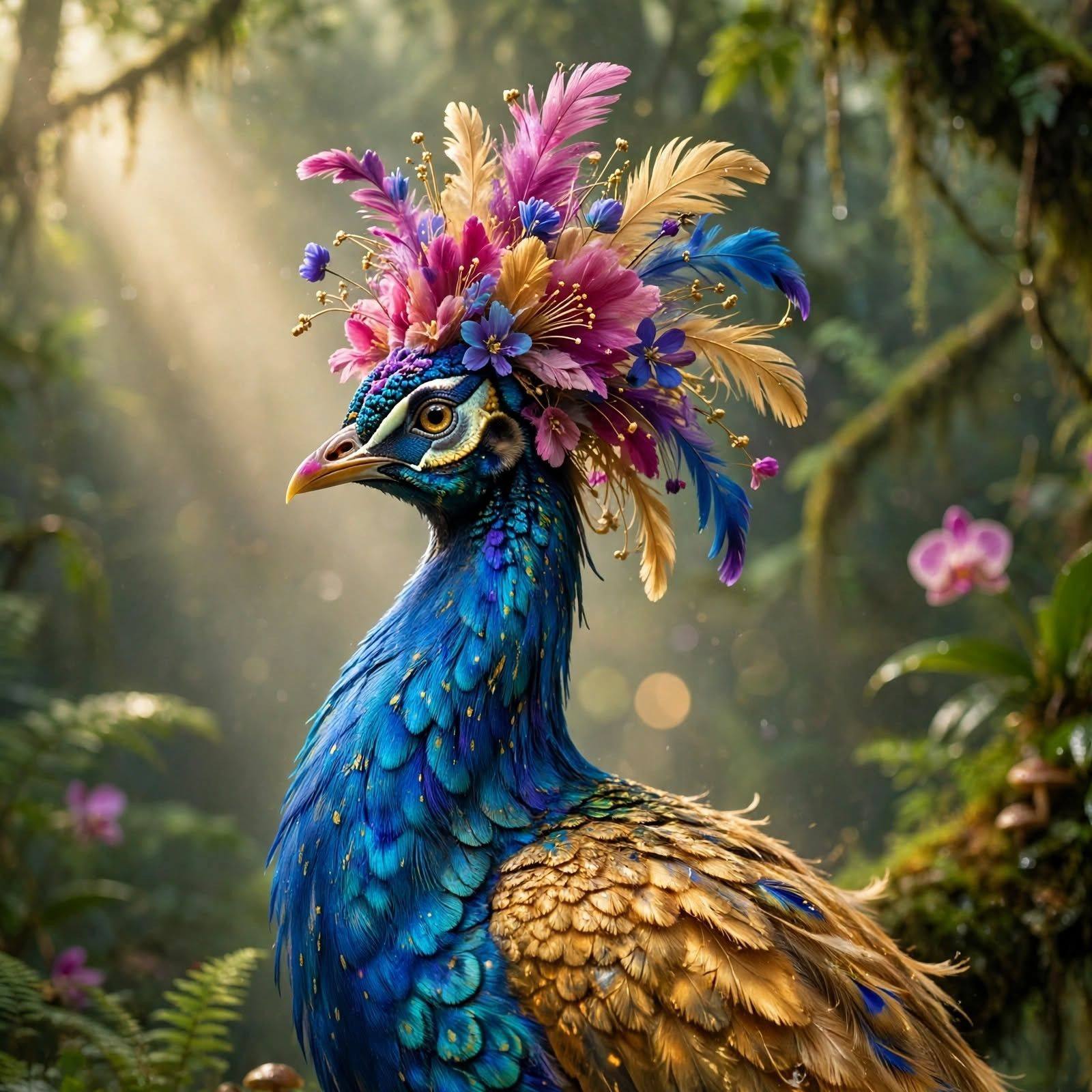 Wearing its heart on its feathers ️ AI Generated Fantasy Bird #reels # ...