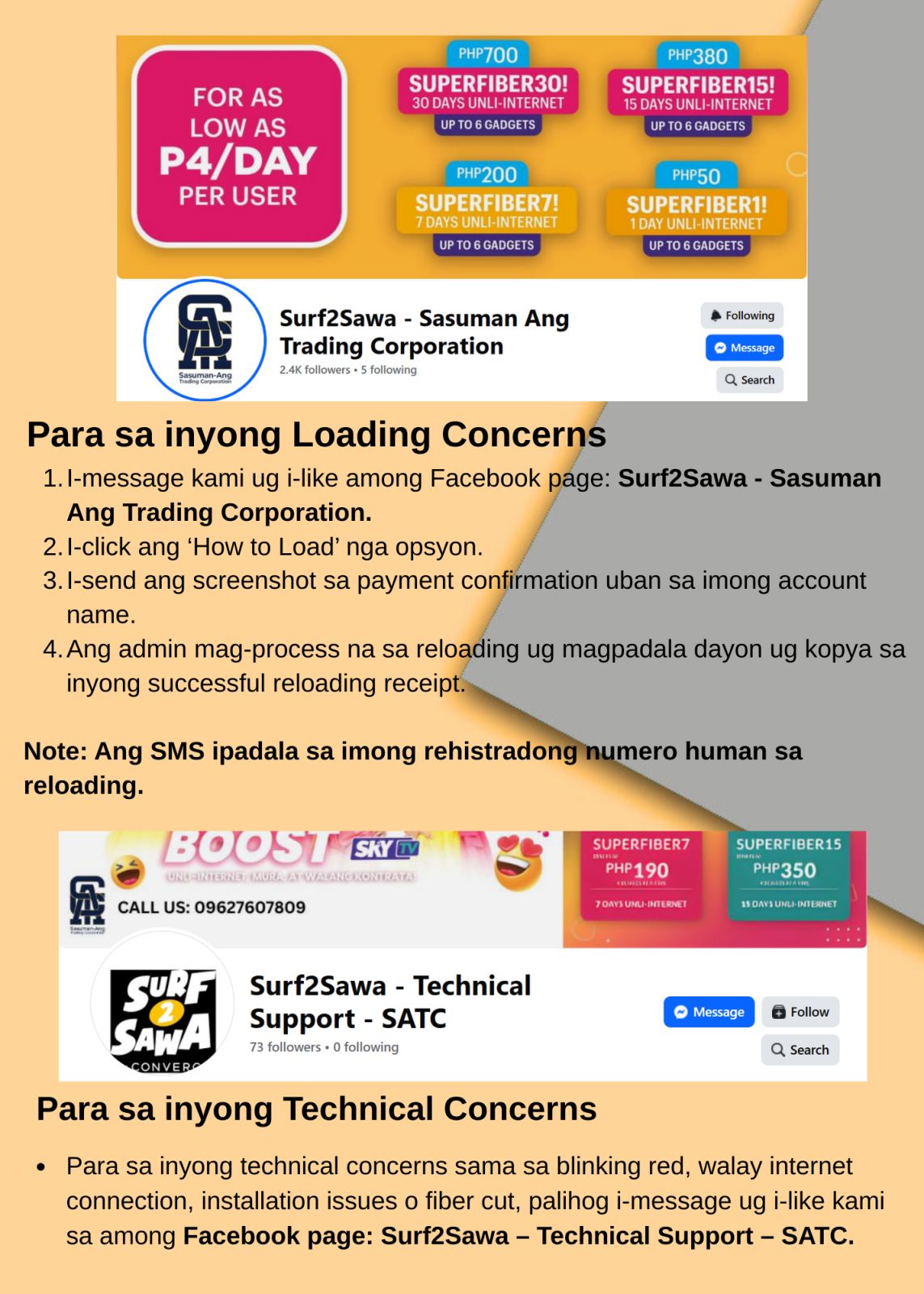 Surf2Sawa - Need to reload your internet? Our page is open for ...