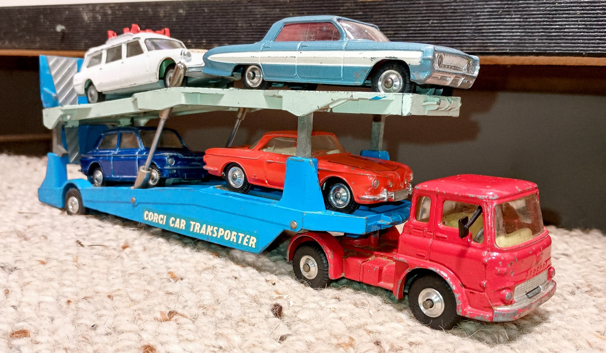 Another of my Corgi trucks, the Bedford model TK car transporter