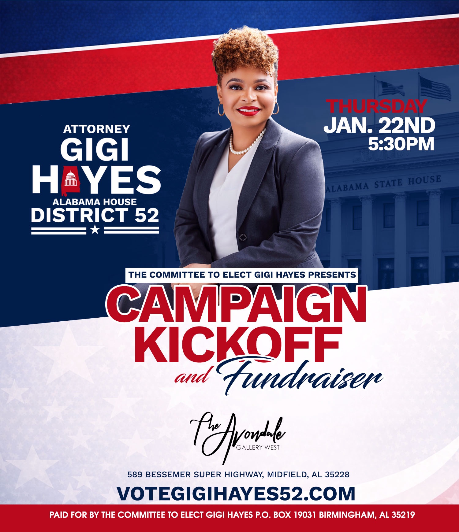 Elect GiGi Hayes - Alabama House District 52