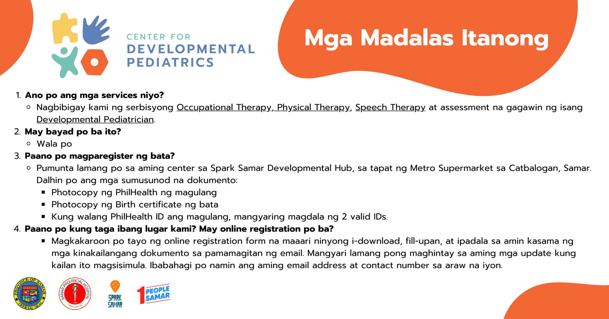 Samar Center for Developmental Pediatrics | Catbalogan