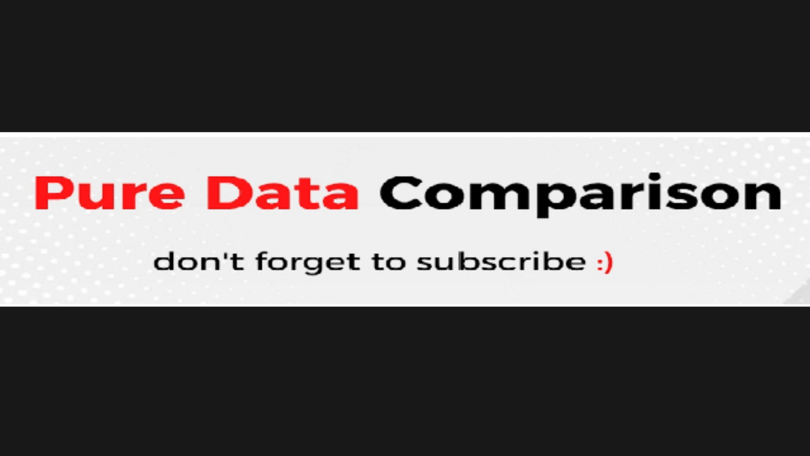 Pure data comparison