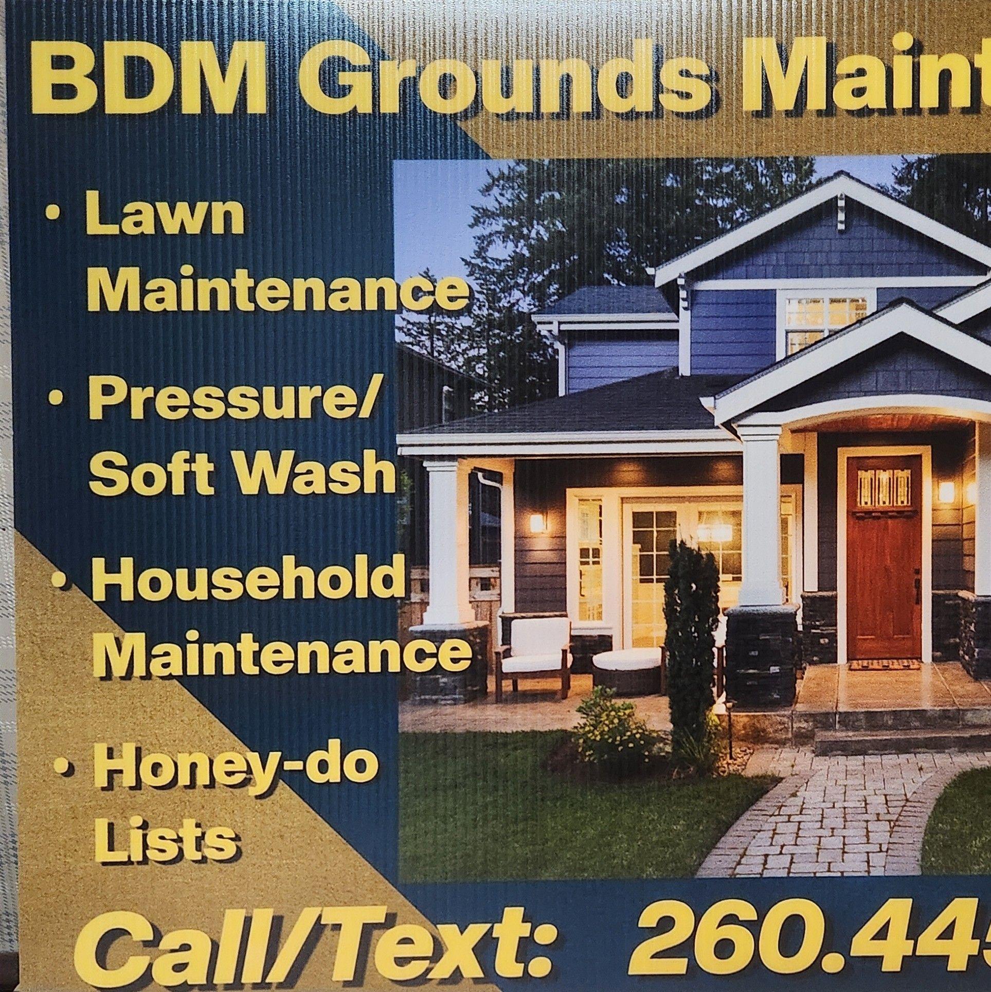 Dethatching and no-mess core aeration, BDM Grounds Maintenance uses the ...