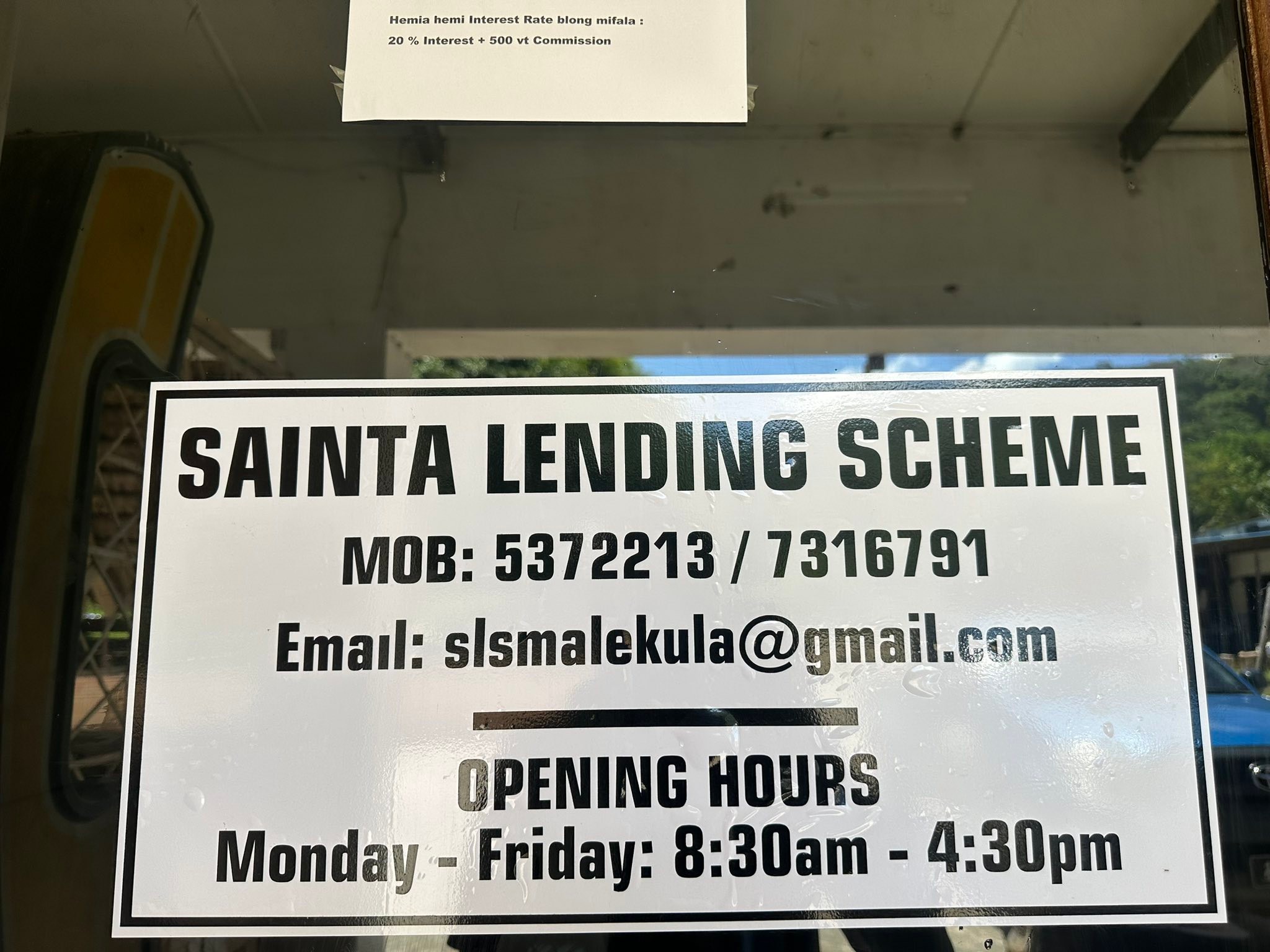 Sainta Lending... - Sainta Lending Scheme Malekula Center