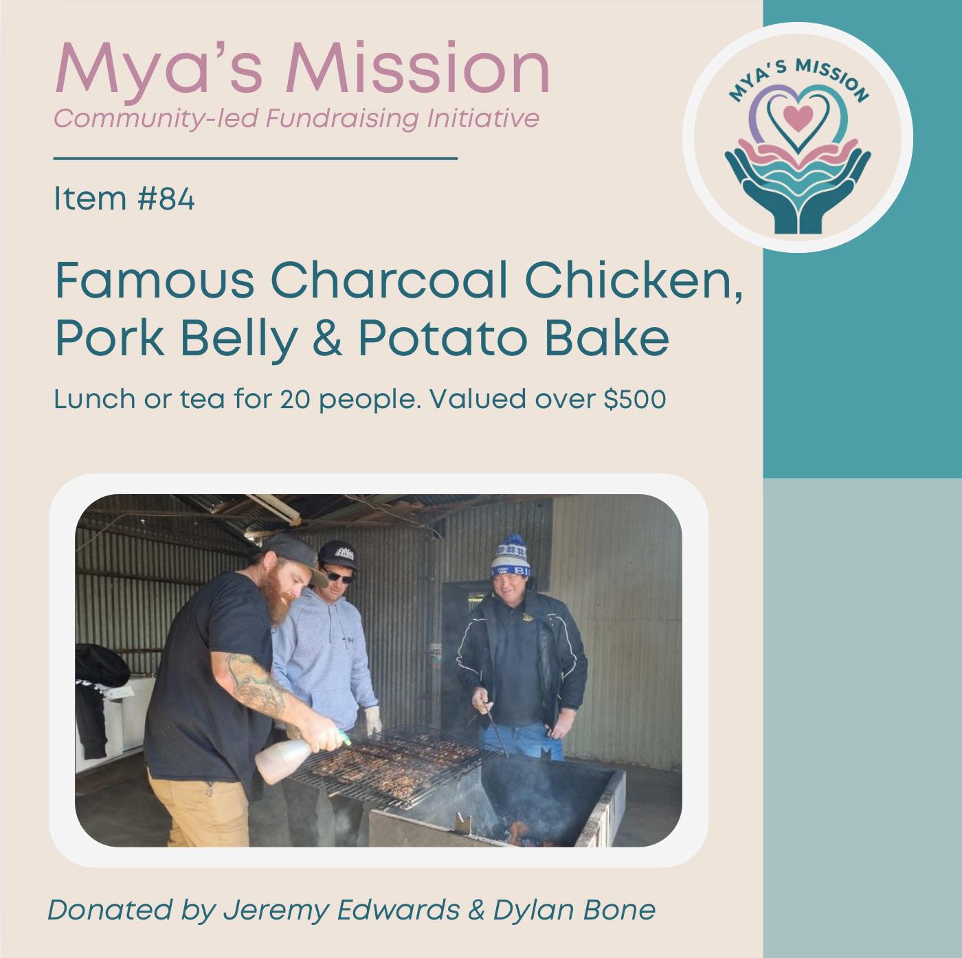 Mya's Mission | ITEM #84 - Famous Charcoal Chicken, Pork Belly & Potato ...