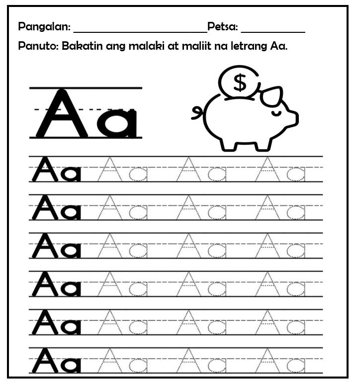 Teacher Sangkay - Letrang Aa worksheets... | Facebook