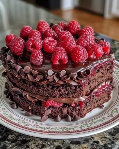 For Mother's Day. Our Raspberry Love Chocolate cake is layered