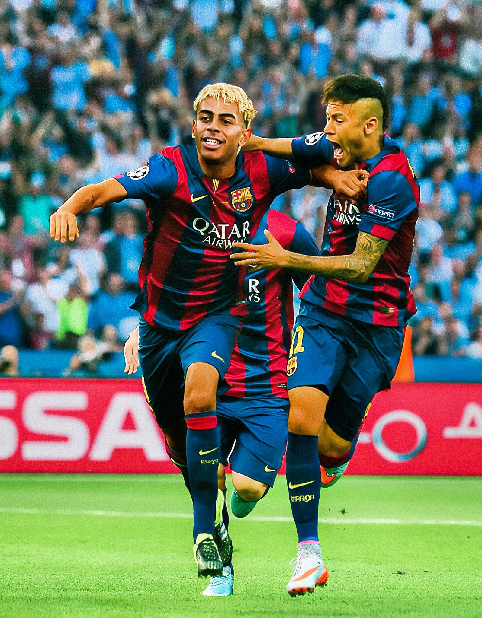 H*様 NIKE FC Barcelona 2015 スアレス　final Be Nike FC Barcelona Home Jersey 2015 UEFA Champions League Final
