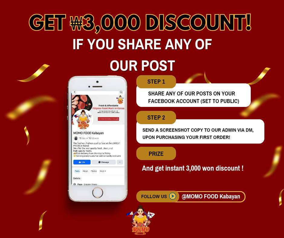 🎉 MOMO FOOD Philippines – Special... - MOMO FOOD Kabayan | Facebook